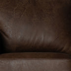 Close-up of brown leather texture